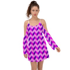 Modern Retro Chevron Patchwork Pattern Boho Dress