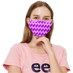 Modern Retro Chevron Patchwork Pattern Fitted Cloth Face Mask (Adult)