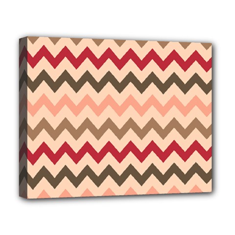 Chevron Pattern Gifts Deluxe Canvas 20  X 16  (stretched) by GardenOfOphir