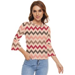 Chevron Pattern Gifts Bell Sleeve Top