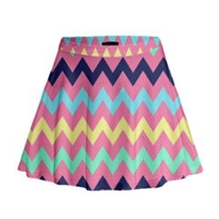 Chevron Pattern Gifts Mini Flare Skirt