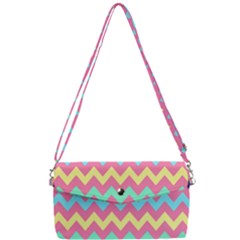 Chevron Pattern Gifts Removable Strap Clutch Bag by GardenOfOphir