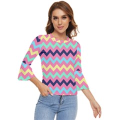 Chevron Pattern Gifts Bell Sleeve Top