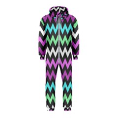 Chevron Pattern Gifts Hooded Jumpsuit (kids) by GardenOfOphir