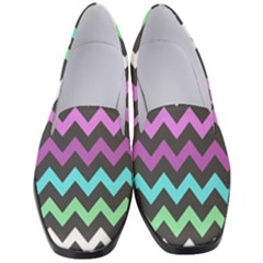 Chevron Pattern Gifts Women s Classic Loafer Heels by GardenOfOphir