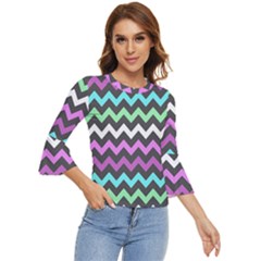 Chevron Pattern Gifts Bell Sleeve Top