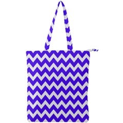 Chevron Pattern Gifts Double Zip Up Tote Bag by GardenOfOphir