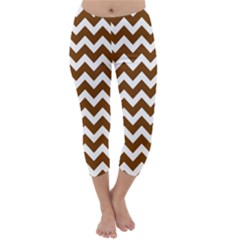 Chevron Pattern Gifts Capri Winter Leggings 