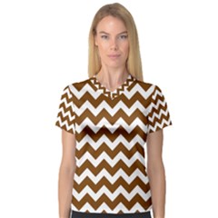 Chevron Pattern Gifts V-Neck Sport Mesh Tee