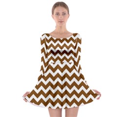 Chevron Pattern Gifts Long Sleeve Skater Dress