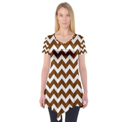 Chevron Pattern Gifts Short Sleeve Tunic 