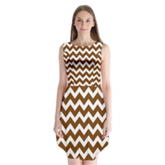 Chevron Pattern Gifts Sleeveless Chiffon Dress  