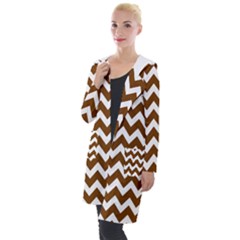 Chevron Pattern Gifts Hooded Pocket Cardigan