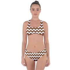 Chevron Pattern Gifts Criss Cross Bikini Set