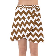 Chevron Pattern Gifts Wrap Front Skirt