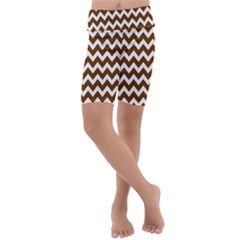 Chevron Pattern Gifts Kids  Lightweight Velour Cropped Yoga Leggings