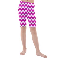 Chevron Pattern Gifts Kids  Mid Length Swim Shorts