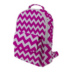 Chevron Pattern Gifts Flap Pocket Backpack (large) by GardenOfOphir