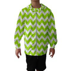 Chevron Pattern Gifts Kids  Hooded Windbreaker by GardenOfOphir