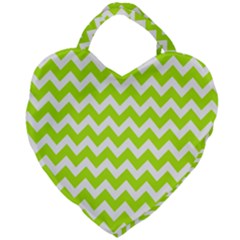 Chevron Pattern Gifts Giant Heart Shaped Tote by GardenOfOphir