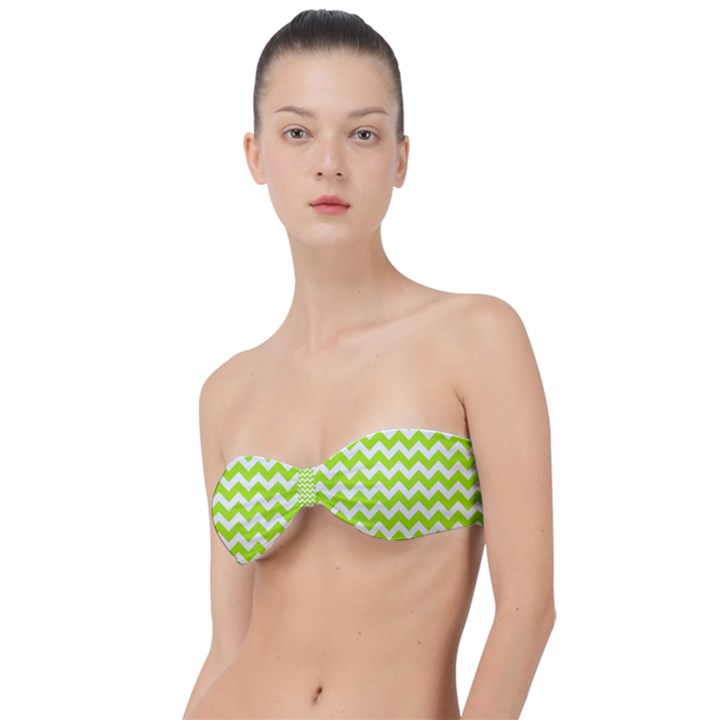 Chevron Pattern Gifts Classic Bandeau Bikini Top 