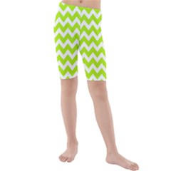 Chevron Pattern Gifts Kids  Mid Length Swim Shorts