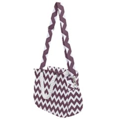 Chevron Pattern Gifts Rope Handles Shoulder Strap Bag by GardenOfOphir