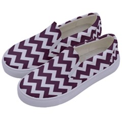 Chevron Pattern Gifts Kids  Canvas Slip Ons by GardenOfOphir