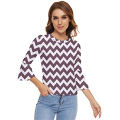 Chevron Pattern Gifts Bell Sleeve Top