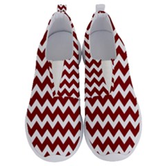 Red Chevron Pattern Gifts No Lace Lightweight Shoes by GardenOfOphir