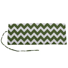 Chevron Pattern Gifts Roll Up Canvas Pencil Holder (s) by GardenOfOphir