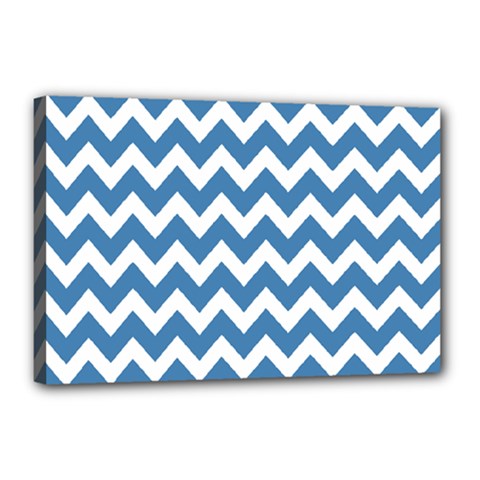 Chevron Pattern Gifts Canvas 18  X 12  (stretched) by GardenOfOphir