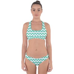 Chevron Pattern Giftt Cross Back Hipster Bikini Set by GardenOfOphir