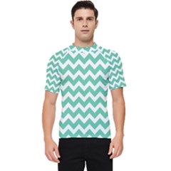 Chevron Pattern Giftt Men s Short Sleeve Rash Guard by GardenOfOphir