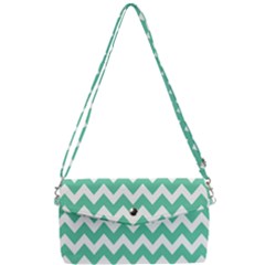 Chevron Pattern Giftt Removable Strap Clutch Bag by GardenOfOphir