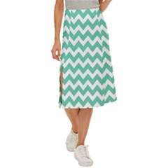 Chevron Pattern Giftt Midi Panel Skirt by GardenOfOphir