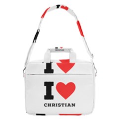 I Love Christian Macbook Pro 16  Shoulder Laptop Bag by ilovewhateva