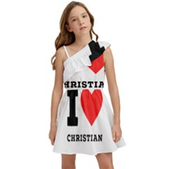 I Love Christian Kids  One Shoulder Party Dress by ilovewhateva