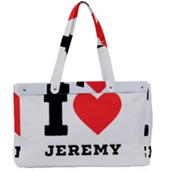 I Love Jeremy  Canvas Work Bag by ilovewhateva