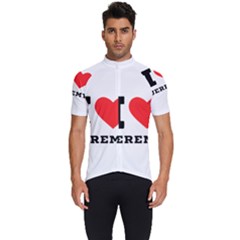 I Love Jeremy  Men s Short Sleeve Cycling Jersey by ilovewhateva