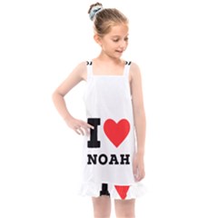 I Love Noah Kids  Overall Dress by ilovewhateva