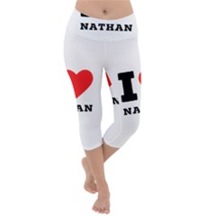 I Love Nathan Lightweight Velour Capri Yoga Leggings