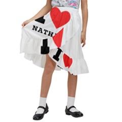 I Love Nathan Kids  Ruffle Flared Wrap Midi Skirt by ilovewhateva