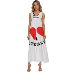 I Love Walter V-neck Sleeveless Loose Fit Overalls by ilovewhateva