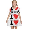 I love peter Kids  Short Sleeve Tiered Mini Dress View1