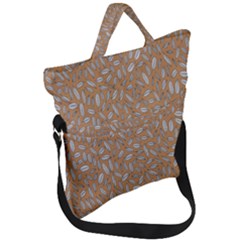 Leaves-013 Fold Over Handle Tote Bag by nateshop