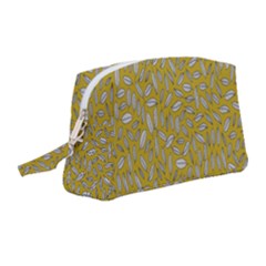 Leaves-014 Wristlet Pouch Bag (medium) by nateshop