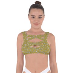 Leaves-014 Bandaged Up Bikini Top