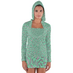 Leaves-015 Long Sleeve Hooded T-shirt by nateshop