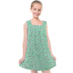 Leaves-015 Kids  Cross Back Dress by nateshop